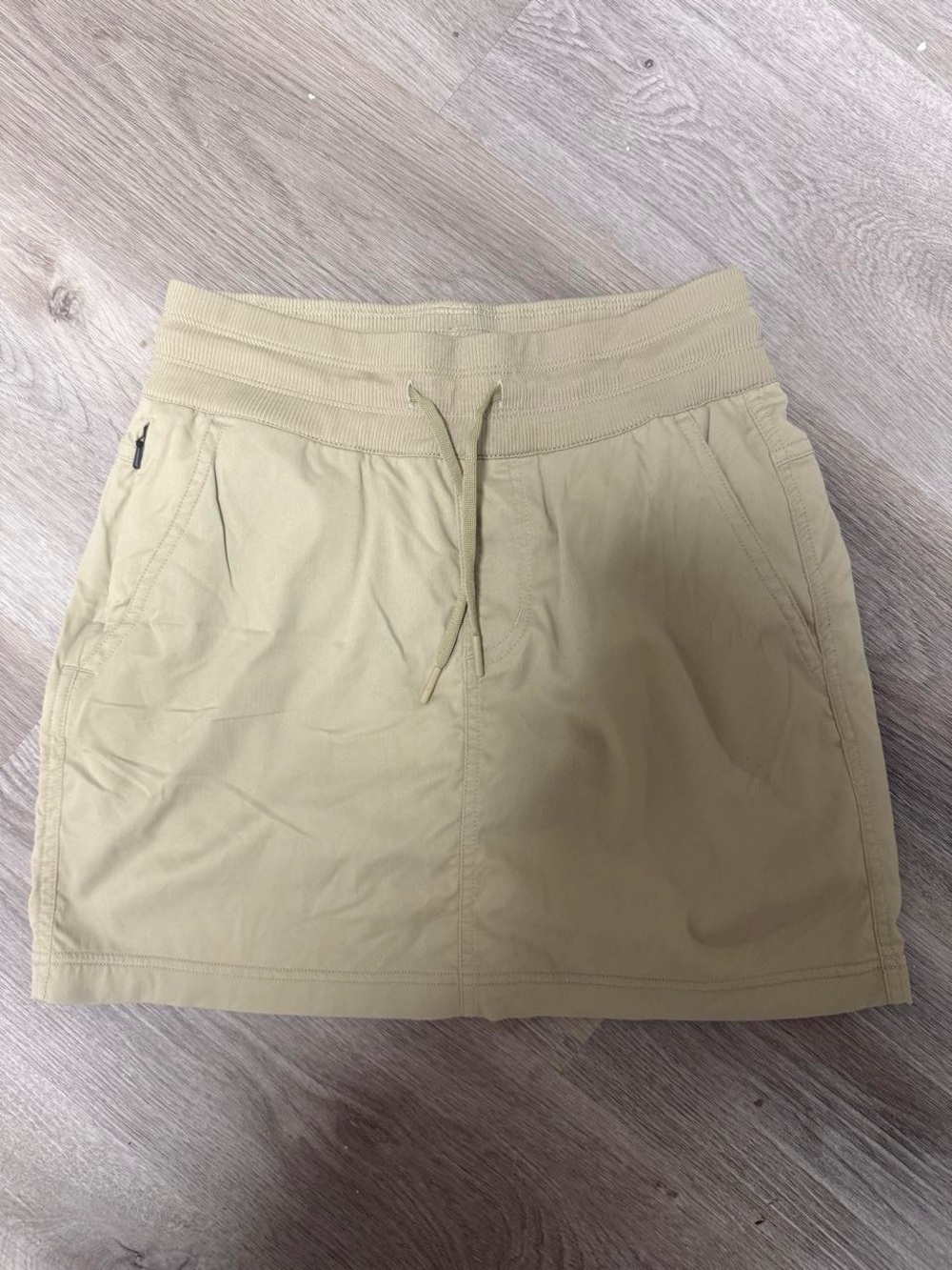 The North Face Beige Drawstring Mini Skirt